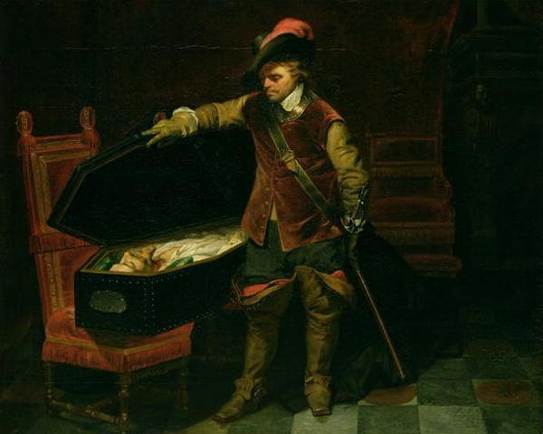 Paul Delaroche Cromwell and the corpse of Charles I